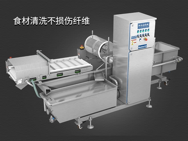 多功能洗菜清洗機(jī)，氣泡清洗，清洗800kg/小時(shí)